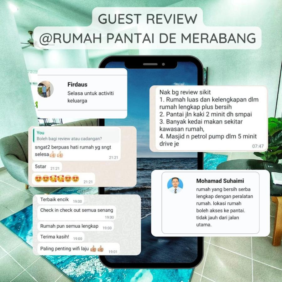 Rumah Pantai De Merabang Bachok Eksteriør bilde